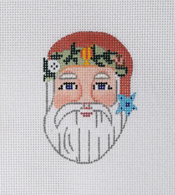Seaside Santa Mini-3" x 4" -13 Mesh