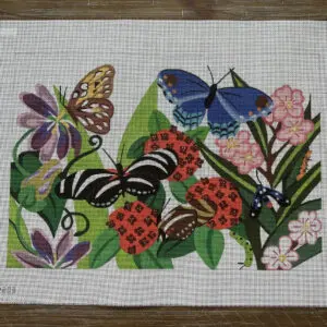 Five Butterflies-20" x 14"-13 Mesh