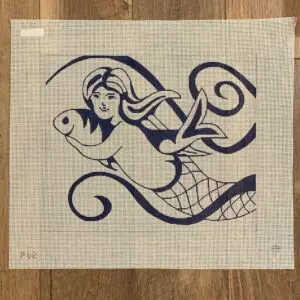 Blue Mermaid-14" x 11 1/2"-13 Mesh