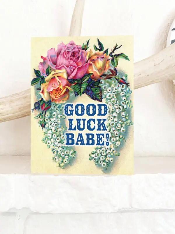 Good Luck Babe - Graduation New Job Greeting Card