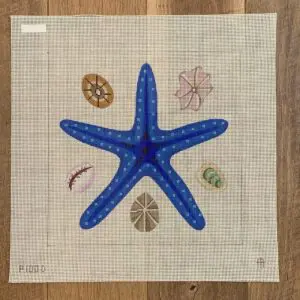 Blue Starfish-12" Square-13 Mesh