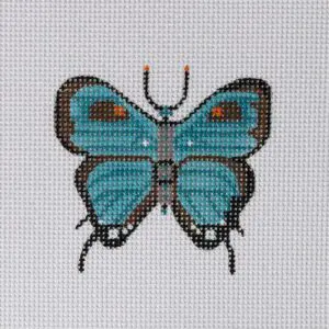 Blue Butterfly Mini-4" Square-13 Mesh
