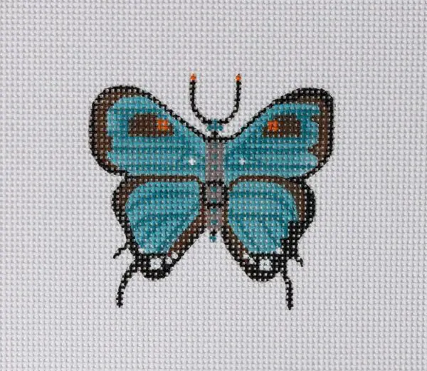 Blue Butterfly Mini-4" Square-13 Mesh