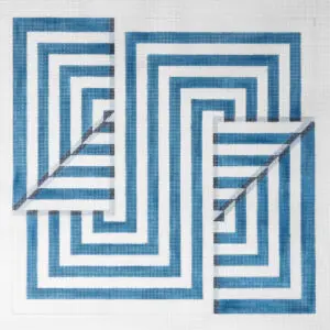 Fold - Blue-17" x 16"-12 Mesh