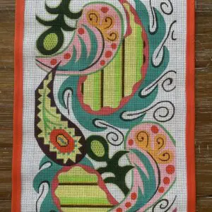 Paisley Clutch-9" x 20"-13 Mesh