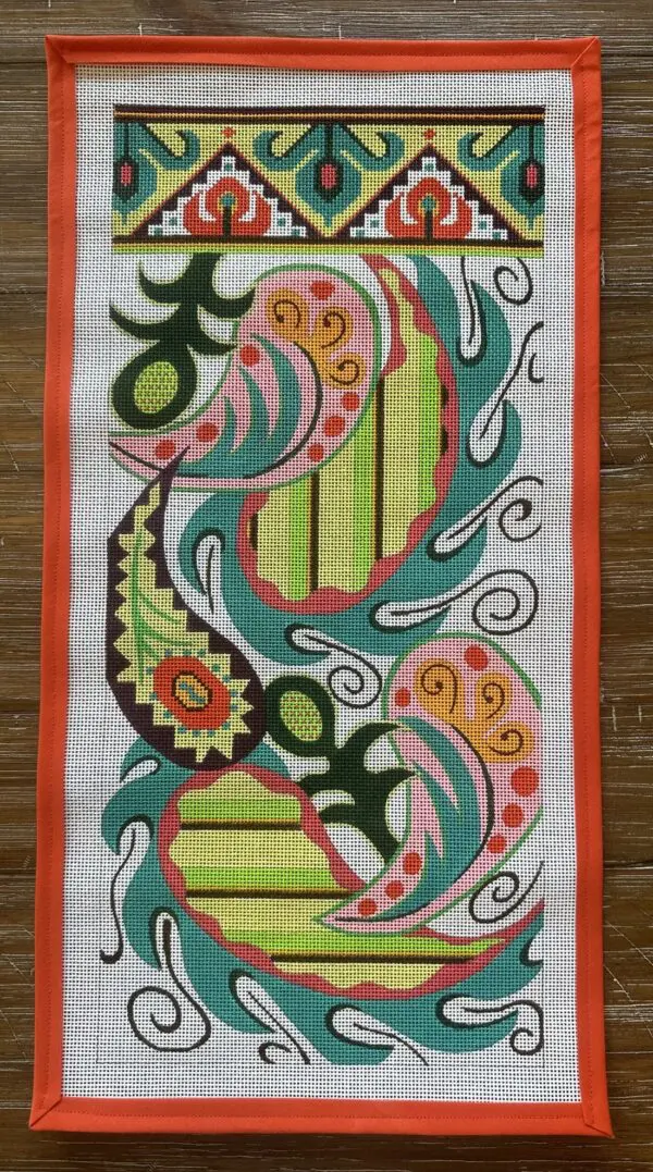 Paisley Clutch-9" x 20"-13 Mesh