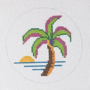 Palm Sunset Mini-3 1/2" x 3 1/2"-13 Mesh