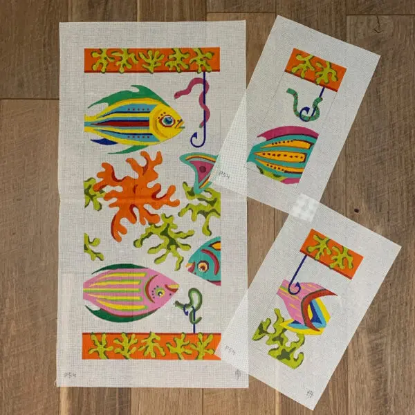 Three Fish Hobo-12" x 27" and 5" x 11"-12 Mesh