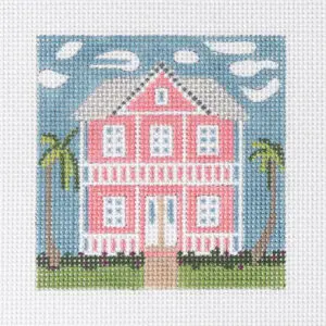 Pink House Mini-4" Square-13 Mesh