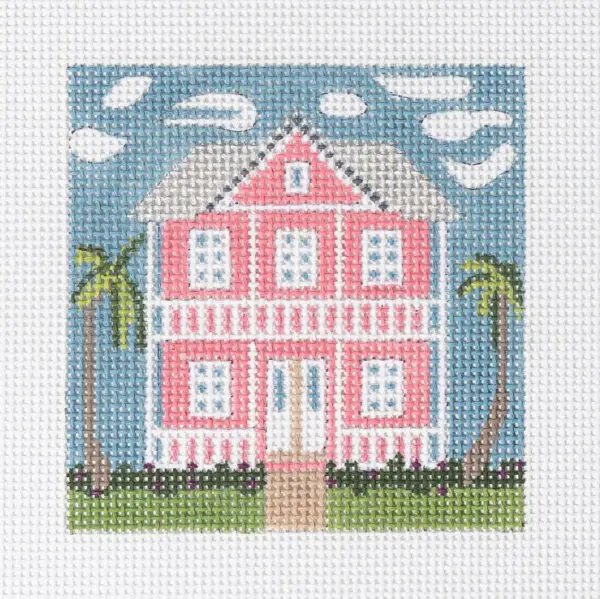 Pink House Mini-4" Square-13 Mesh