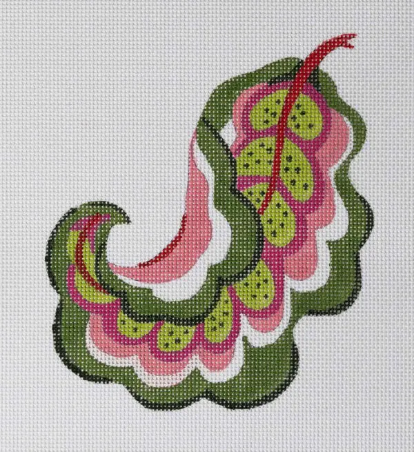 Crewel Leaf-7" Square-13 Mesh