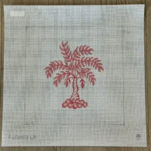 Boutique Pink Palm Tree-10" Square-13 Mesh