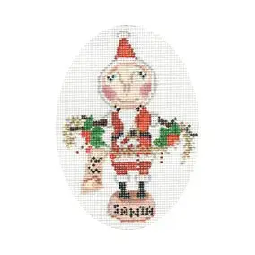 Santa Simon- 4 1/4" x 5"-18 Mesh