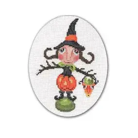 Jackie Witch- 4 1/8" x 5"-18 Mesh