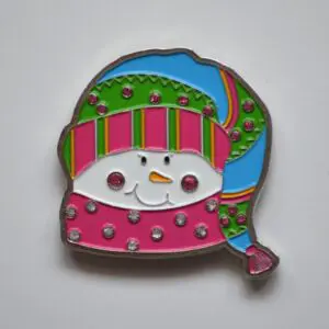 Snowman Needle Minder-1 1/2" x 1 1/1"