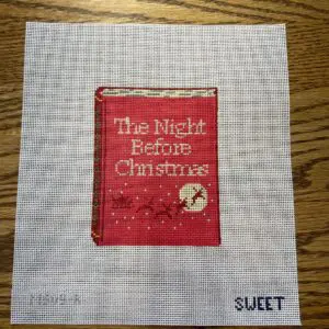The Night Before Christmas Red- 3 1/2" x 4 1/2" - 18 Mesh