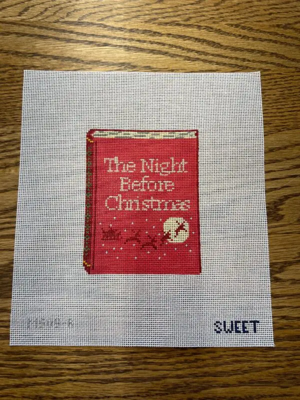 The Night Before Christmas Red- 3 1/2" x 4 1/2" - 18 Mesh