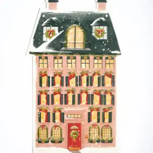 Christmas Countdown Paper Calendar , Holiday Advent