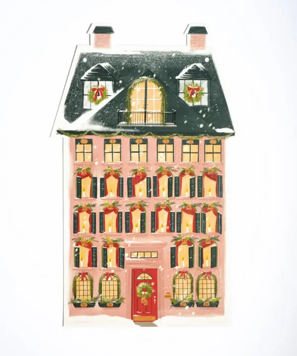 Christmas Countdown Paper Calendar , Holiday Advent
