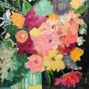 Ted's Vintage Floral Greeting Card
