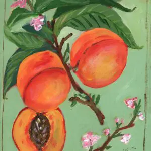 Peaches Greeting Card