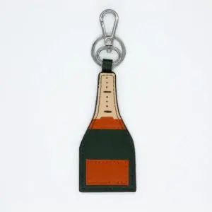 Champagne Bottle Key FOB 2" x 4 1/4"