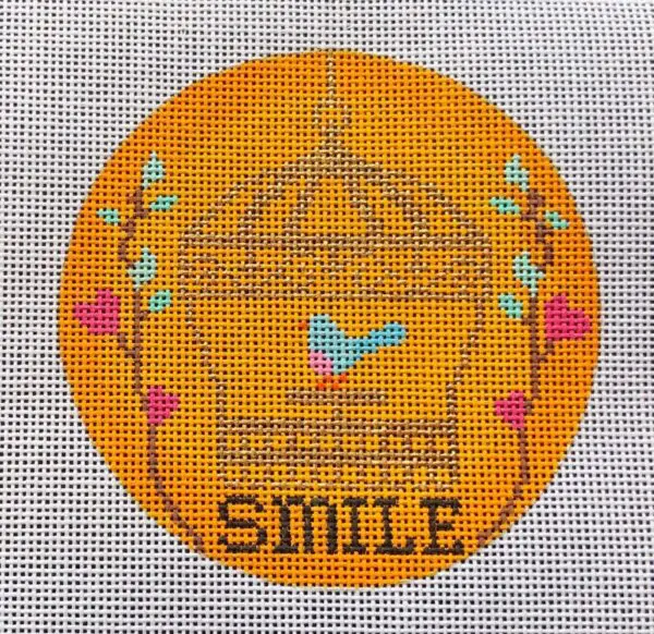 "Smile" Birdcage Ornament-18 Mesh