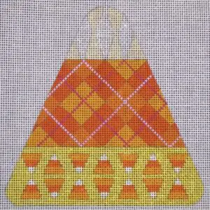 Candy Corn Argyle-18 Mesh