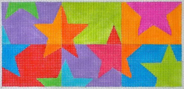 Floating Stars Checkbook/Wallet-18 Mesh