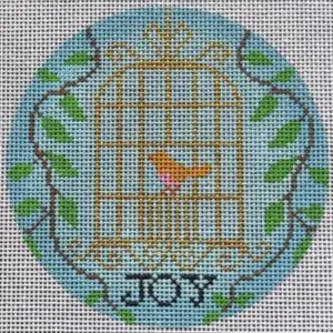 "Joy" Birdcage Ornament-18 Mesh