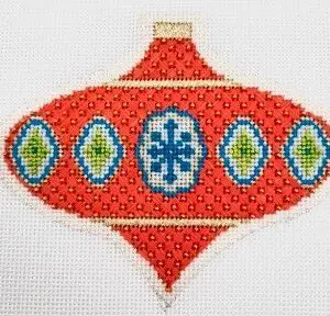 MCM Ornament - Red Saucer-18 Mesh