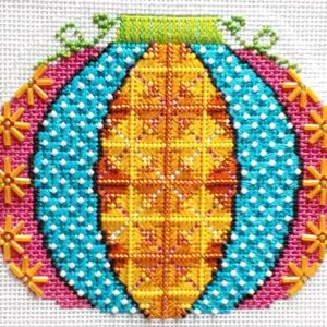 Pumpkin Patchwork Mini - Argyle-18 Mesh