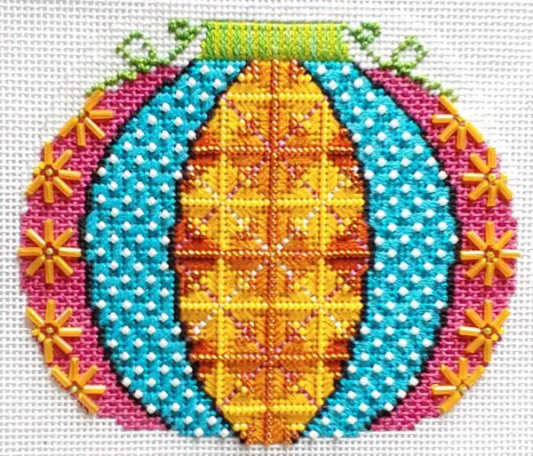 Pumpkin Patchwork Mini - Argyle-18 Mesh