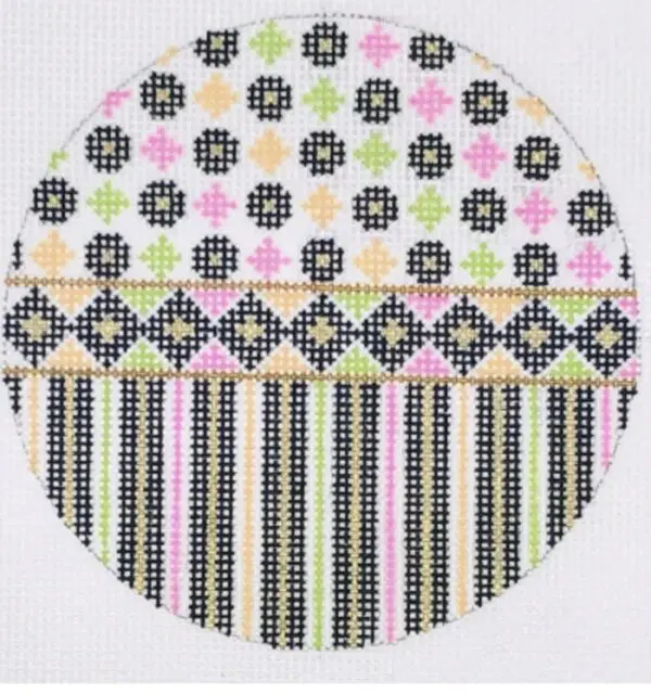 Merry All Over in Black - Round-18 Mesh