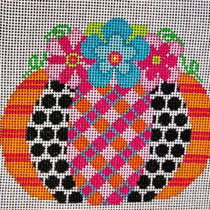 Pumpkin Flower Patch Mini - Plaid-18 Mesh