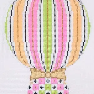 Merry All Over in Pastel - Stripe Orn.-18 Mesh