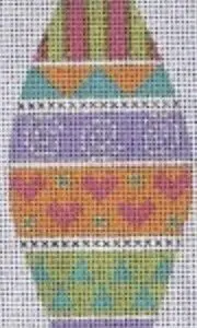 Tickled Pink - Fancy Candy Stripe Teardrop-18 Mesh