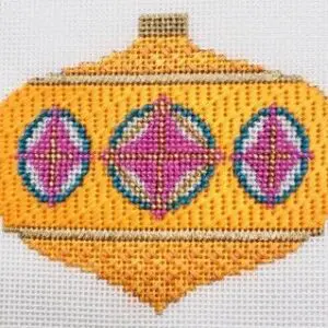 MCM Ornament - Orange Square Ball-18 Mesh