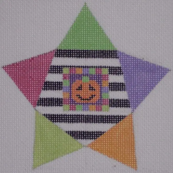 Star Shape w/ Pumpkin-18 Mesh