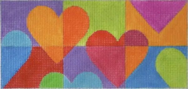 Floating Hearts 3 x 6 Insert-18 Mesh