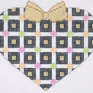 Merry All Over in Black - Heart-18 Mesh