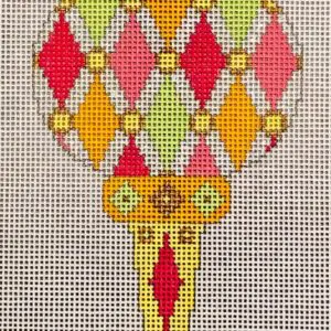 Colors of Christmas Orn. - "Tropical" Finial-18 Mesh