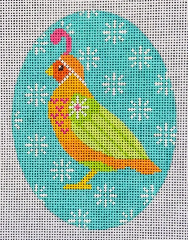 Quail - Teal Background-18 Mesh