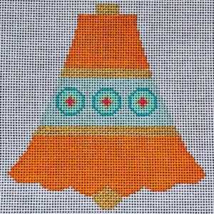 Brilliant Baubles Orn. - Teal Onion-18 Mesh