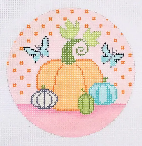 Pumpkin Spice Ornament - Pink Bkgrnd-18 Mesh