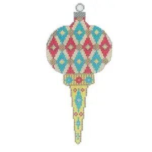 Colors of Christmas Orn. - "Seashore" Finial-18 Mesh