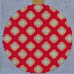 Brilliant Baubles Orn. - Orange/Pink Ball-18 Mesh