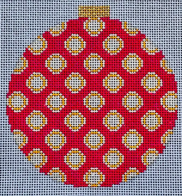 Brilliant Baubles Orn. - Orange/Pink Ball-18 Mesh