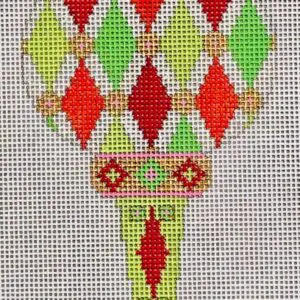 Colors of Christmas Orn. - "Traditional" Finial-18 Mesh