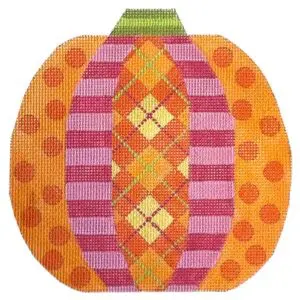 Pumpkin Patchwork - Argyle-18 Mesh